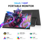 S3-16AC2K 1600P 16 Inch Portable Monitor Ultra Thin Monitor w/ Kickstand for Laptop Tablet PC Games
