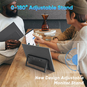 S3-185AC 18.5 Inch Portable Monitor 1080P Ultra Thin Monitor w/ Kickstand for Laptop Tablet PC &amp; Games