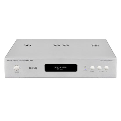 Musicnote MU22 MKII Vacuum Tube DAC Bluetooth DAC Audio Decoder (Silver) with Dual ES9038Pro Chip