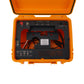 Orange Plastic Waterproof Radio Box for XIEGU X6100/Elecraft KX2 and for ICOM IC-705 Three in One Radio Box