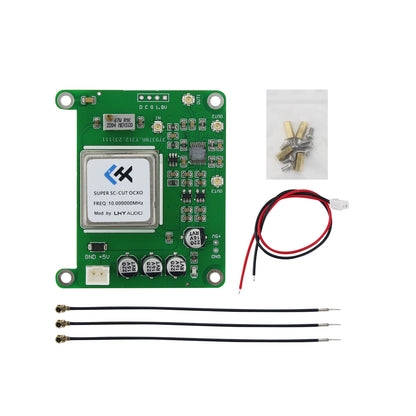 Upgraded Modified 10MHz OCXO Ultra-low Phase Noise Clock Board 3-Channnel Output for Raspberry Pi 4B