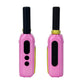 Pink Pair of GT58 Portable Mini Walkie Talkie One Click Frequency Matching Handheld Outdoor Radio for Children