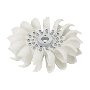 198mm/7.8&quot; Pelton Wheel Turbine Pelton Water Wheel 20mm/0.3&quot; Shaft Diameter to DIY Hydro Generators