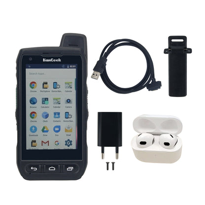 Zello Radio Walkie Talkie IP68 POC Radio Handheld Transceiver Supporting GPS SMS MMS + Earbuds