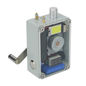 Rechargeable Hand Generator Outdoor Hand Crank Generator Supports Lighting Ignition &amp; USB Charging