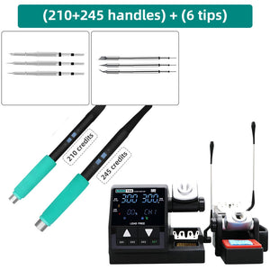 SUGON T60 160W Dual Station Mode Soldering Station Soldering Iron Station with T245 T210 Handles