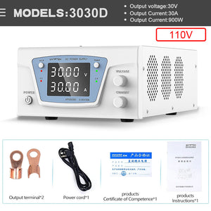 WANPTEK KPS3030D (30V 30A) 900W DC Power Supply Adjustable Power Supply (110V) for Aging Tests R&amp;D
