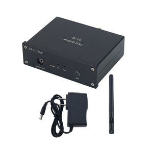SJ01 Audio DAC 192KHz 24BIT BT5.0 Bluetooth Receiver USB DAC Headphone Amplifier Assembled with Power Adapter