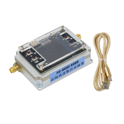 DC-8GHz Digital Programmable Attenuator CNC Isolation Attenuator 1.3-inch TFT Screen with SMA Female Connector