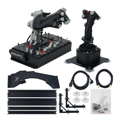 WINWING Orion 2 HOTAS F16EX Desktop Flight Simulator Flight Joystick w/ Spring &amp; Vibration Module