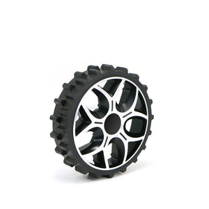 WHEELTEC 180mm Mower Rubber Wheel 6mm Clasp Fixed Coupling Big Sawtooth Anti-skid Obstacle Crossing Wheel for Intelligent Car