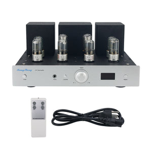 Hifi Tube Preamplifier Tube Preamp Headphone Amplifier (with Silver Panel) Supports Remote Control