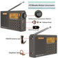 SIHUADON R-108 Gray Full Band Radio FM/MW/SW/LW/AIR DSP Receiver with Charging interface for Android