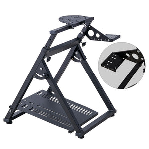 Simplayer Foldable Steering Wheel Stand Racing Wheel Stand with Shifter Mount for Racing Simulators