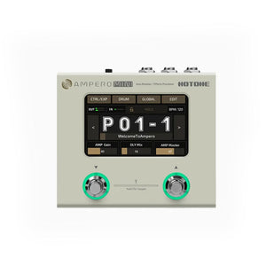 HOTONE White Mini MP-50 Ultra-compact Amplifier Modeler Pedal Dual Core Digital Signal Processor