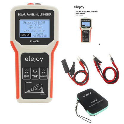 Elejoy EL400B 5-400W 12-60V Solar Panel Multimeter PV Panel Tester Supports Auto &amp; Manual MPPT