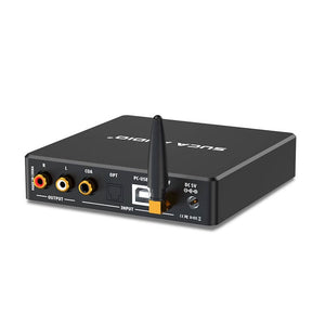 SUCA AUDIO DAC-Q8 HiFi DAC Headphone Amp Audio Decoder with Bluetooth Optical Coaxial PC-USB Input