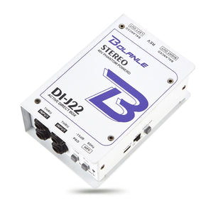 GAZ-J22 Professional Dual Channel Stereo 48V Phantom Power Supply Active Connection Audio DI Box