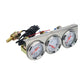 2" 52mm Triple Gauge Set Kit Oil Pressure Gauge Water Temperature Gauge  Voltage Meter LED Backlight