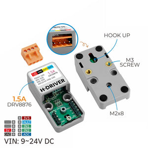 M5Stack Atomic H-Driver Base H-Bridge Motor Driver Base Built-in DRV8876 Chip for ATOM Series Controller