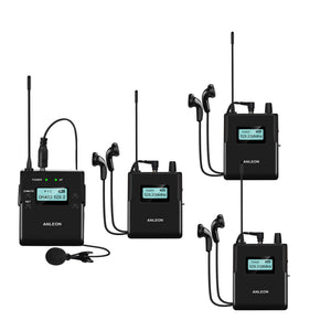 ANLEON MTG-400 520-545MHz Wireless Microphone System for Tourist Guide Simultaneous Interpreting (1* TX + 3*RX)