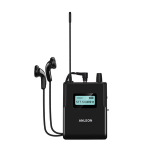 ANLEON MTG-400 570-590MHz Wireless Microphone System for Tourist Guide Simultaneous Interpreting (1* TX + 10*RX)