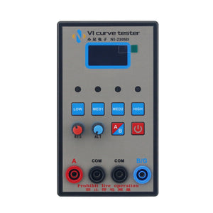 NI210SD Black VI Curve Tester Dual-Channel Display 1.3-inch OLED Integrated Screen 4-Level Internal Resistance and Frequency