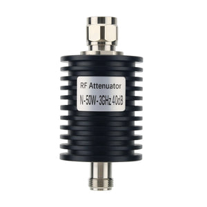 N Type 50W 40DB 3G RF Attenuator Coaxial Attenuator RF Fixed Attenuator Designed with N-JK Connector