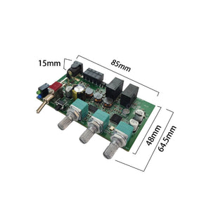 2x25W DC12-24V Bluetooth Power Amplifier Board BT5.0 Stereo 2.0 Digital Amplifier Board Support Treble and Bass Adjustment