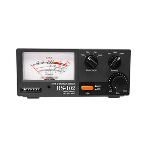 RS-102 1.8-200MHz HF/V/U Band SWR &amp; Power Meter Digital Display Shortwave High Precision 200W RF Power Meter
