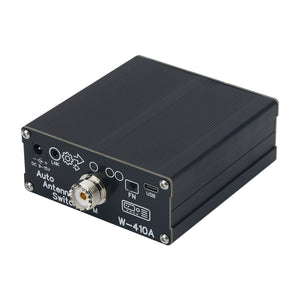 HAMGEEK W-410A 200W Automatic Antenna Switch Antenna Switcher (Black) for Shortwave Radio Receivers