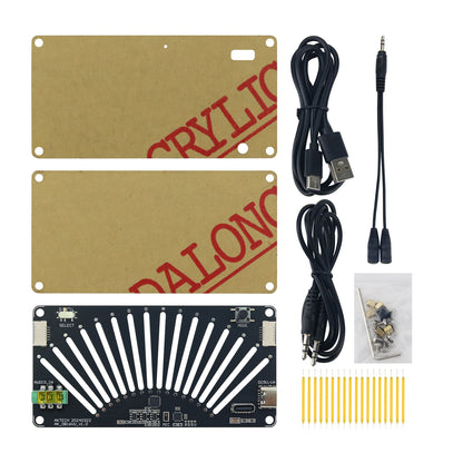 AK-DB16VU Single Channel Retro Music Level Light DIY Kit 16Bit Support Voice Controlled Induction Input