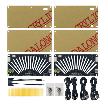 AK-DB16VU Dual Channel Retro Music Level Light DIY Kit 16Bit Support Voice Controlled Induction Input