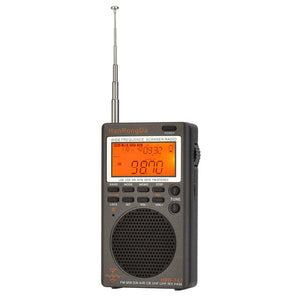 HRD-747 Portable Radio Full Band Radio with Digital Display Supports FM MW SW AIR CB VHF UHF WX HAM