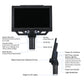 G1600 12MP 1-1600X Plug-in Type Microscope Digital Microscope with 9" LCD and LED Lights for Repairs
