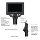G5 10MP 1-1000X HD Industrial Microscope Digital Microscope with Aluminum Plastic Stand &amp; 5.5" LCD