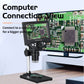 G5 10MP 1-1000X HD Industrial Microscope Digital Microscope with Aluminum Alloy Stand &amp; 5.5" LCD