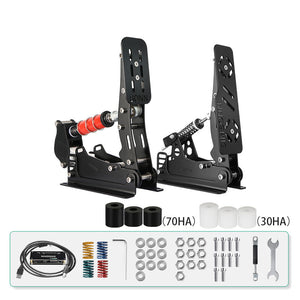 SIMSONN 2-Pedal Set SIM Racing Pedals Load Cell Pedals (with 1 Hydraulic Rod) without Pedal Plate