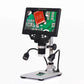 G1200D 12MP 1-1200X HD Microscope Digital Microscope Camera with Built-in Battery &amp; 7" Color Screen