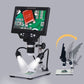 G1200D 12MP 1-1200X HD Microscope Digital Microscope Camera with Built-in Battery &amp; 7" Color Screen