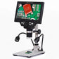 G1200D 12MP 1-1200X HD Microscope Digital Microscope Camera with Built-in Battery &amp; 7" Color Screen