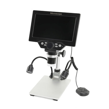 B1200 12MP 1-1200X Standard Definition Digital Microscope Battery-Powered w/ Wired Controller 7" LCD