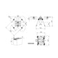 Tarot M690A 690mm Wheelbase Quadcopter Frame Kit Aluminum Drone Frame Kit with Power System Battery