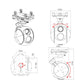 Tarot T30X-3AT 3-Axis Gimbal Camera 30X 1080P + 640 Thermal Imaging + People-Vehicle Tracking