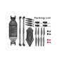 Tarot H720B 724mm Wheelbase Quadcopter Frame Kit Drone Kit (without Battery) with Aluminum Frame