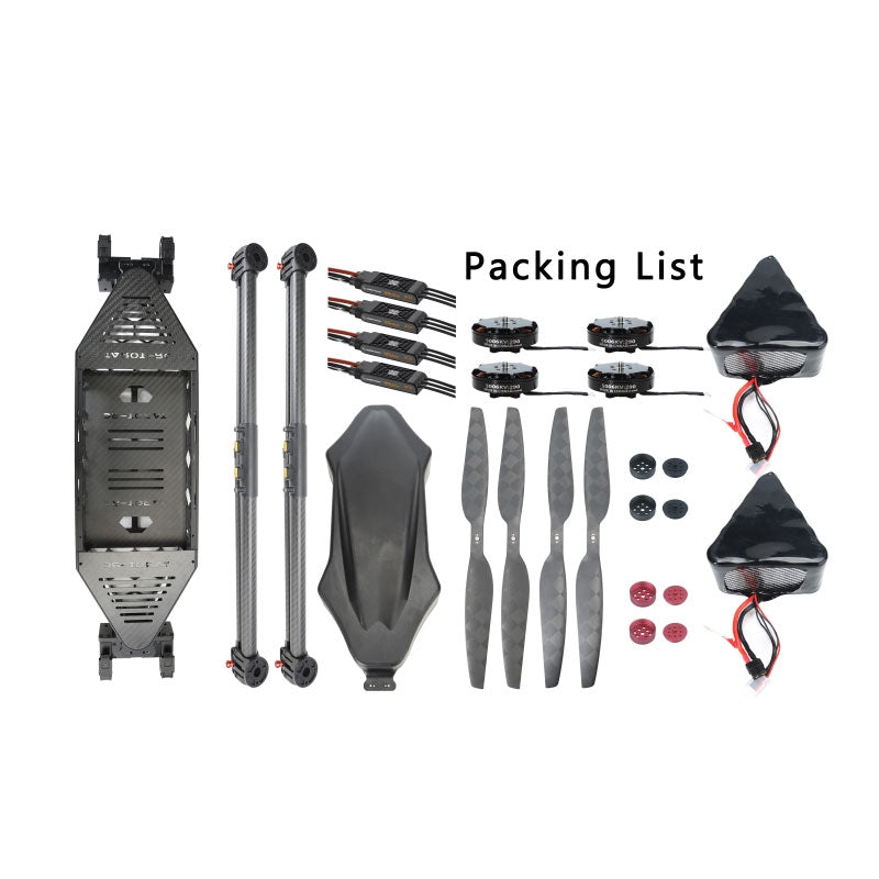 Tarot H720A 724mm Wheelbase Quadcopter Frame Kit Drone Kit with 2 Batteries and H-Shaped Aluminum Frame