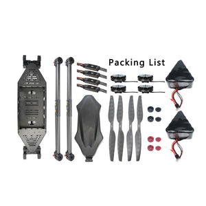 Tarot H720A 724mm Wheelbase Quadcopter Frame Kit Drone Kit w/ 2 Batteries &amp; H-Shaped Aluminum Frame