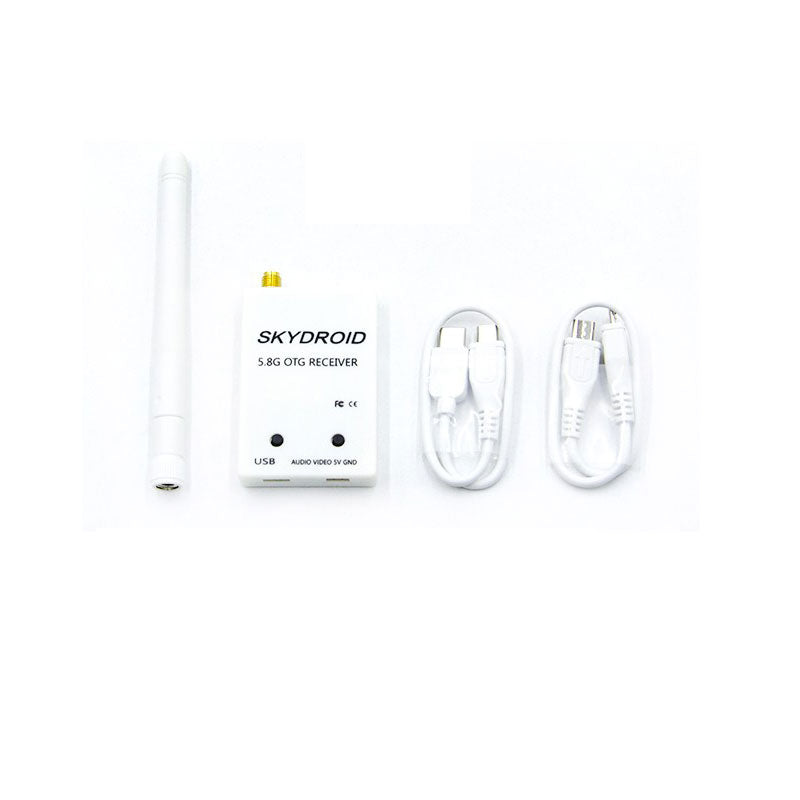 Skydroid 150CH UVC OTG Receiver 5.645-5.945GHz 5.8G Cellphone Image Transmission with Single White Receiver for RC Drones
