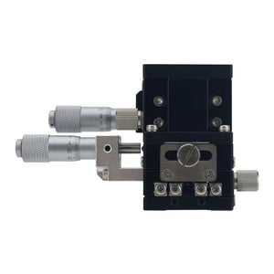LD40-CM 40x40MM/1.6x1.6" XYZ Axis Sliding Stage Manual Sliding Table with Central Micrometer
