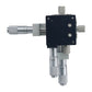 LD40-CM 40x40MM/1.6x1.6" XYZ Axis Sliding Stage Manual Sliding Table with Central Micrometer